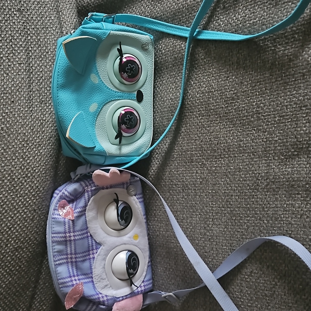 2x purse pets fox and owl